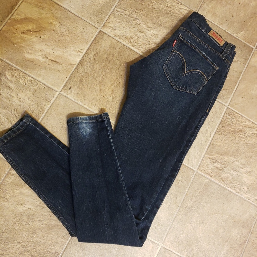 Super low rise Levi skinny Jean's